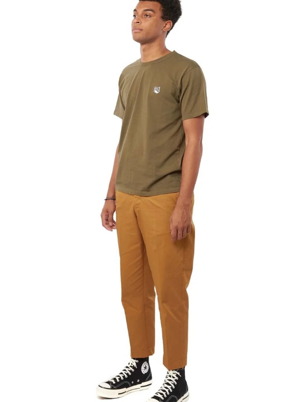 Maison Kitsune Carrot Fit Pants in Camel Size 42/US 32 NWT